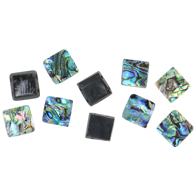 BPBB15_2 - SHELL BEAD - PAUA BLOCK BRACELET - 15*15MM (DOZ) - OCEAN SHELL STUDIOS