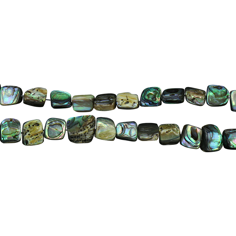 BPNL_2 - SHELL BEAD - PAUA NUGGET - LARGE - 10MM (40PCS) - OCEAN SHELL STUDIOS