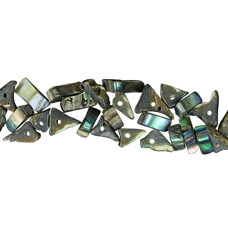BPRT_2 - SHELL BEAD - PAUA TRIANGLE RIM - 8MM (48PCS) - OCEAN SHELL STUDIOS