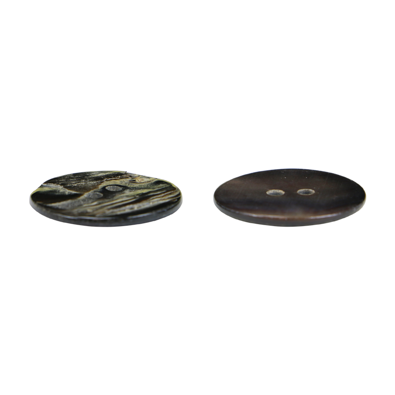 BUB25G_3 - BUTTON BLACK MOTHER OF PEARL - OCEAN SHELL STUDIOS