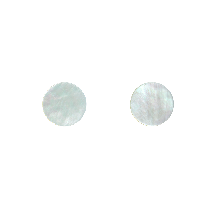 BWCFC125_2 - 25mm x 1.5mm thick (12pcs) WMOP WW - CIRCLE - FLAT, CLEAN BACK, POLISHED 1 SIDE - OCEAN SHELL STUDIOS
