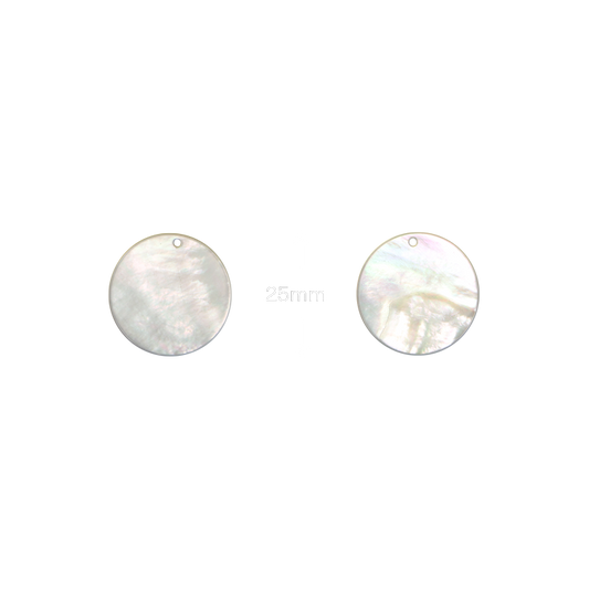 BWYCDCCT25_2 - WMOP WY - CIRCLE DRILLED - NATURAL CURVE, CLEAN BACK, TUMBLED POLISHED - OCEAN SHELL STUDIOS