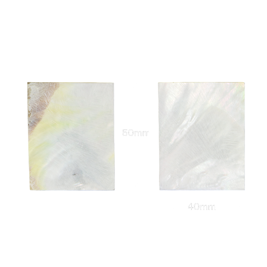 BWYRFGN40_2 - 50x40mm (12pcs) WMOP WY - RECTANGLE - FLAT, GROUND BACK, NOT POLISHED - OCEAN SHELL STUDIOS