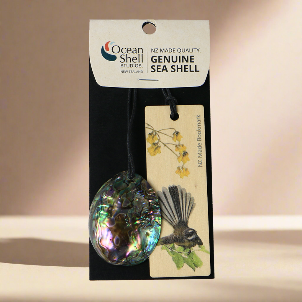 Bookmark_Fantail - FANTAIL PAUA GEM BOOKMARK - OCEAN SHELL STUDIOS