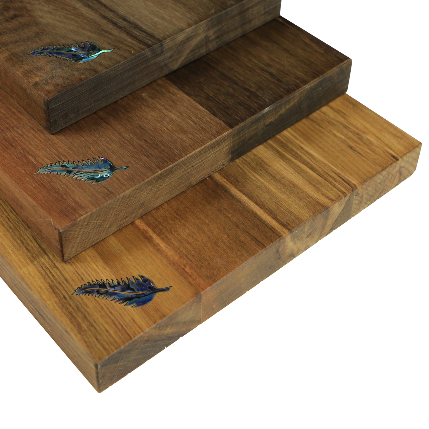 Fern_Cheeseboard_2 - RIMU CHEESE BOARD FERN - WITH KNIFE - OCEAN SHELL STUDIOS
