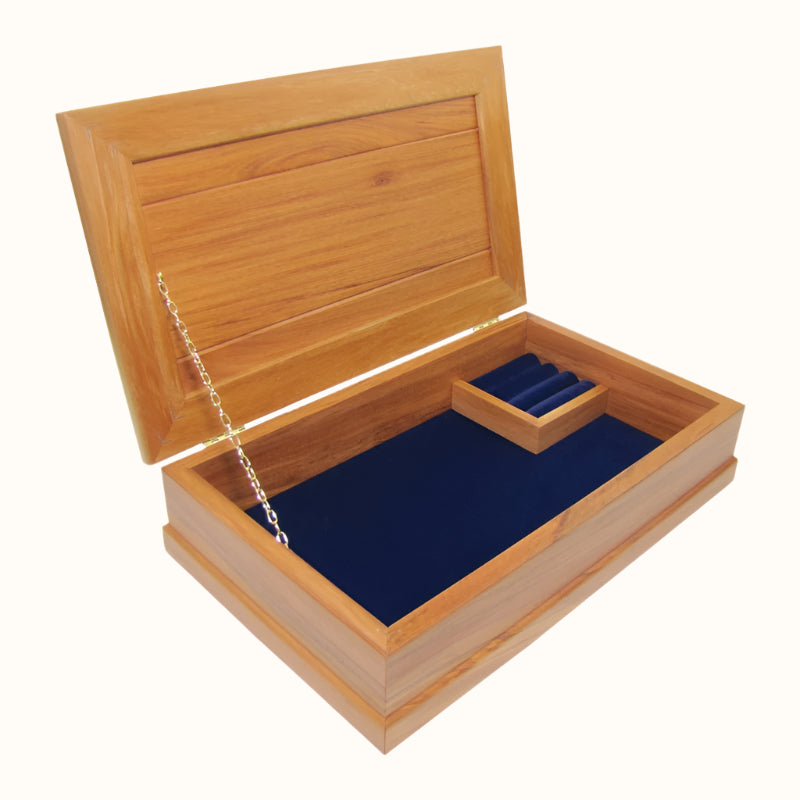 JB2BL - Royal Blue Large JEWELLERY BOXES - OCEAN SHELL STUDIOS