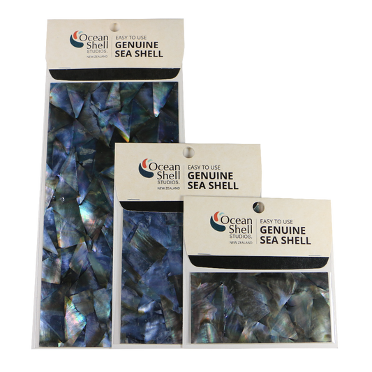 LBPMD50P - RETAIL READY - SHELL VENEER COATED - BMOP NATURAL MOSAIC - OCEAN SHELL STUDIOS