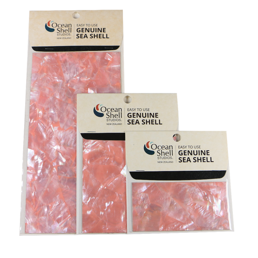 LWPKT50P - RETAIL READY - SHELL VENEER COATED - WMOP PINK QUARTZ - OCEAN SHELL STUDIOS