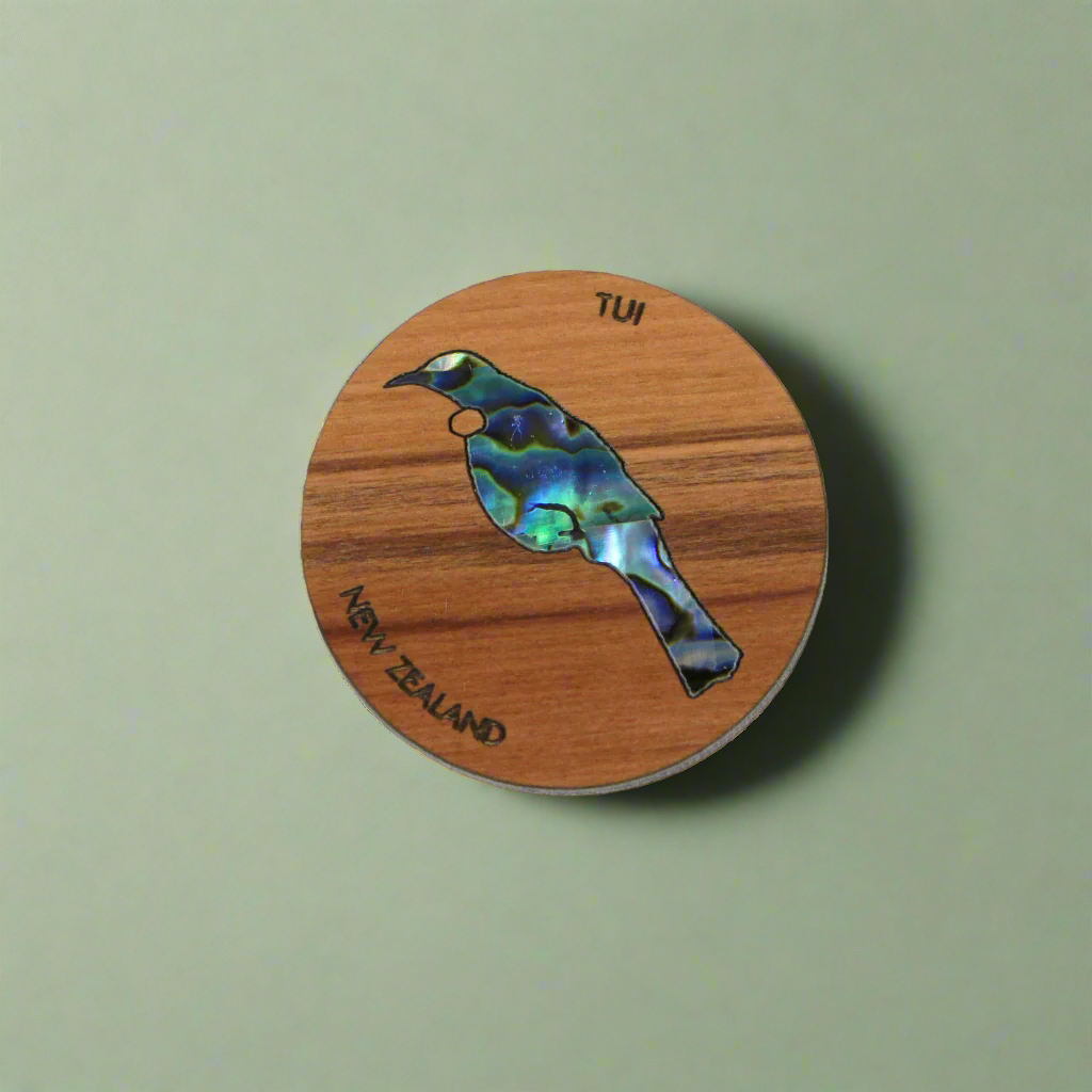NMAGPRT - Tui PAUA RIMU MAGNET - OCEAN SHELL STUDIOS