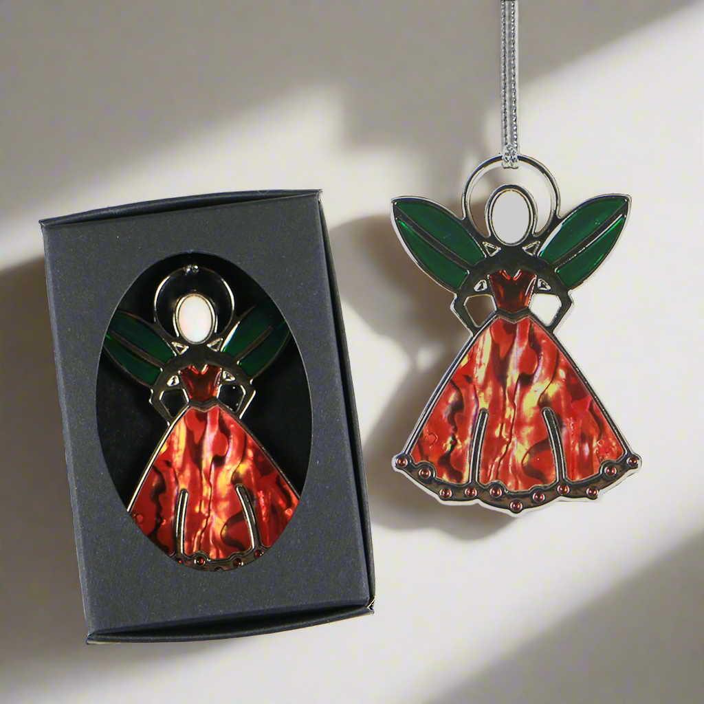 NPFPO - SOUTH PACIFIC FAIRY - POHUTUKAWA FRIENDSHIP FAIRY DECORATION - OCEAN SHELL STUDIOS