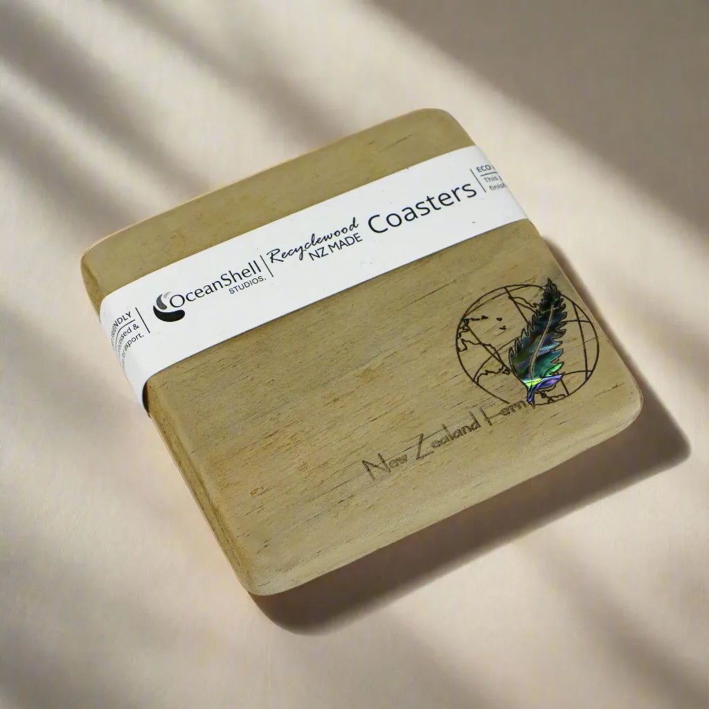 NRWCGF1 - Global Fern GLOBAL COASTER RECYCLEWOOD - OCEAN SHELL STUDIOS