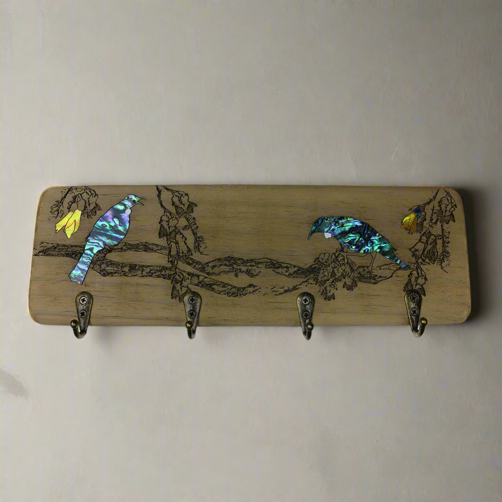 NRWKHT - Tui KEYHOLDER RECYCLEWOOD - OCEAN SHELL STUDIOS
