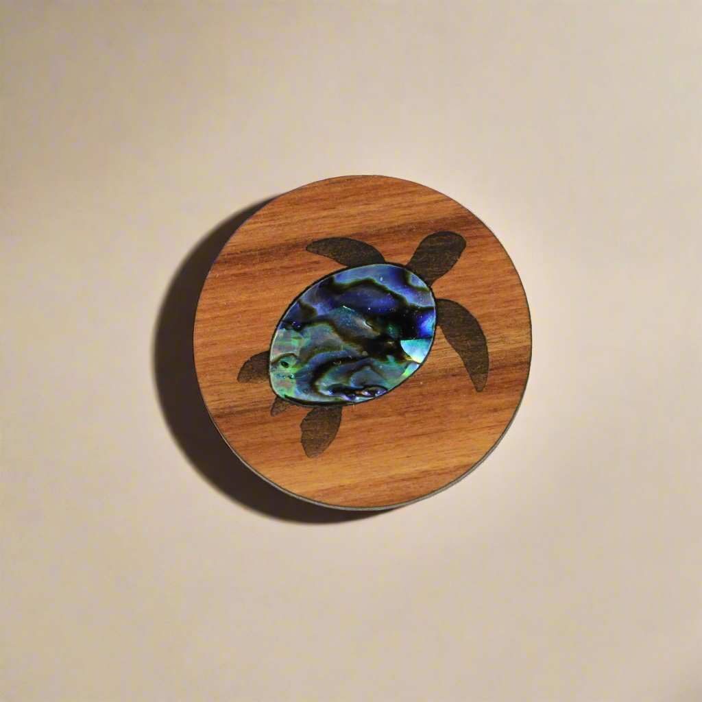 New-Magnets_0010_Layer-10 - Turtle PAUA RIMU MAGNET - OCEAN SHELL STUDIOS