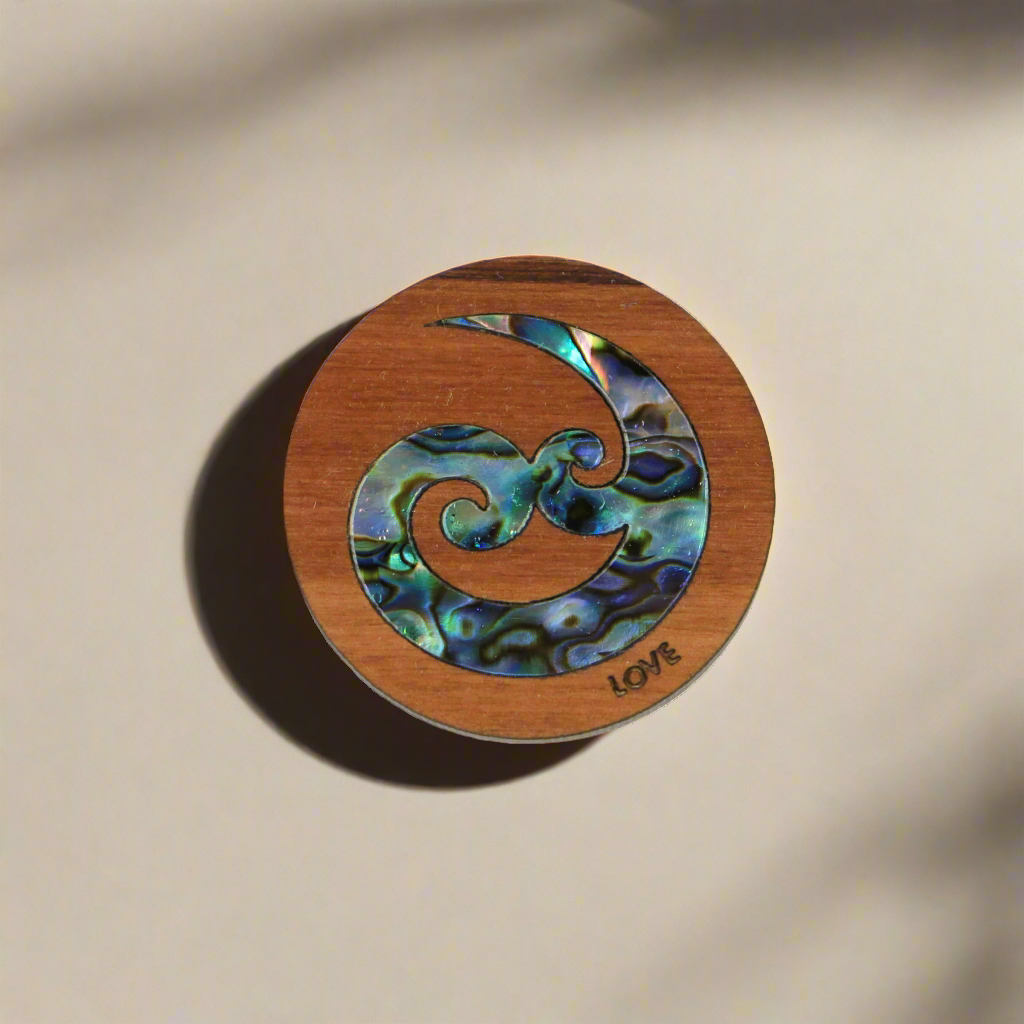 New-Magnets_0017_Layer-3 - Love Koru PAUA RIMU MAGNET - OCEAN SHELL STUDIOS