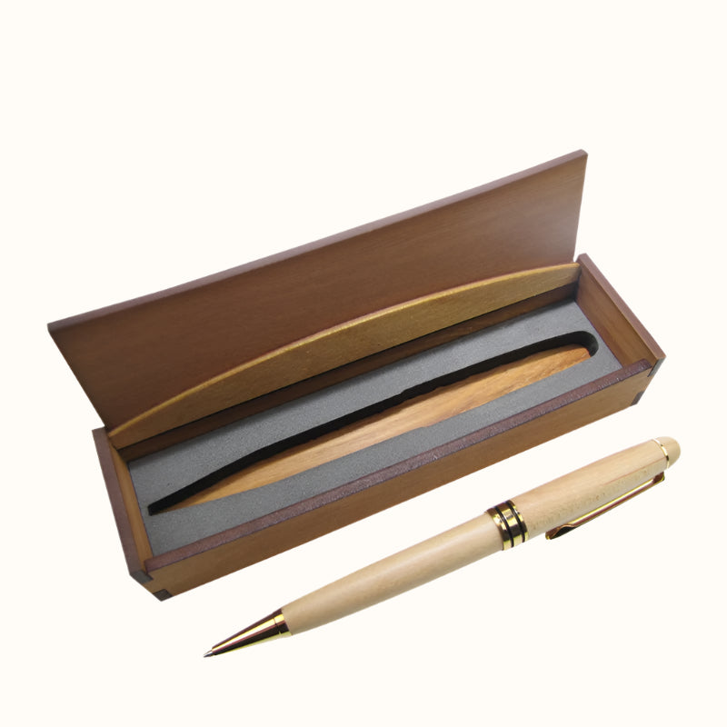PB0101MB - Gold Rimu Box WOODEN PENS - OCEAN SHELL STUDIOS