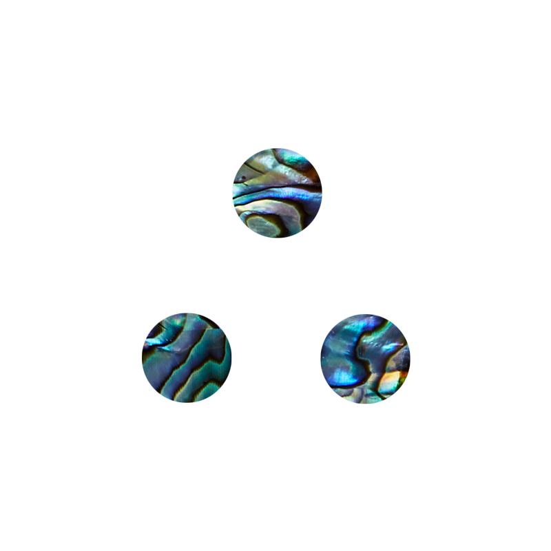 SVC10 - 10mm (30pcs) SHAPE PAUA - CIRCLE - OCEAN SHELL STUDIOS