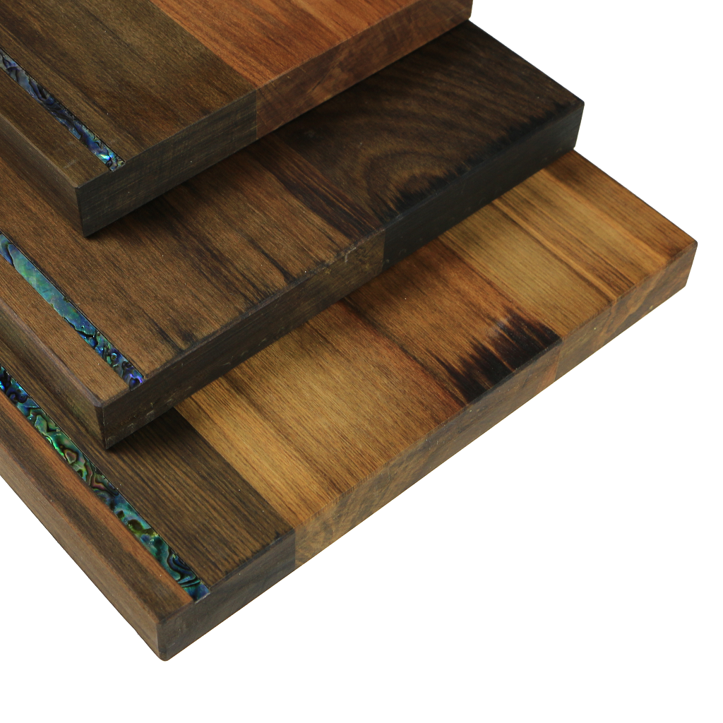 Strip_Cheeseboard - RIMU CHEESE BOARD STRIP - WITH KNIFE - OCEAN SHELL STUDIOS
