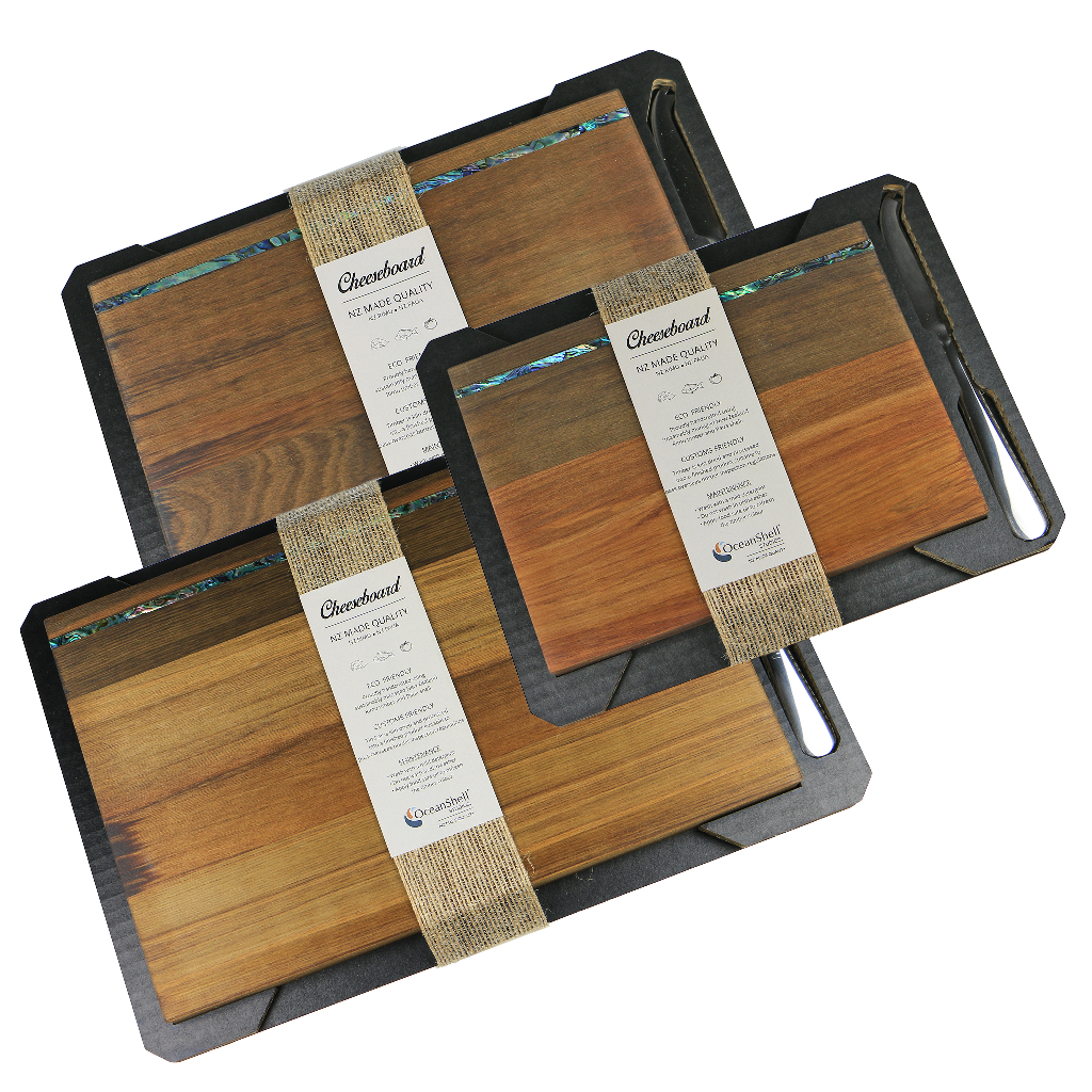 Strip_Cheeseboard_3 - RIMU CHEESE BOARD STRIP - WITH KNIFE - OCEAN SHELL STUDIOS