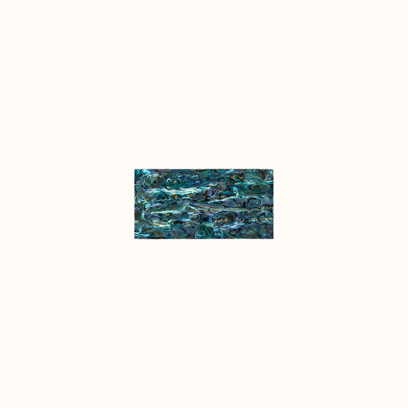 TP150 - 150x75mm SHELL VENEER TILE PAUA ALL NATURAL - OCEAN SHELL STUDIOS