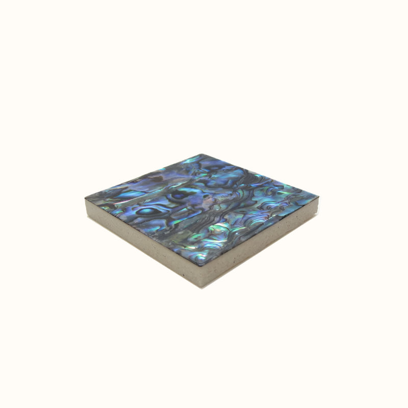 TPI - 50x50mm SHELL VENEER TILE PAUA ALL NATURAL - OCEAN SHELL STUDIOS