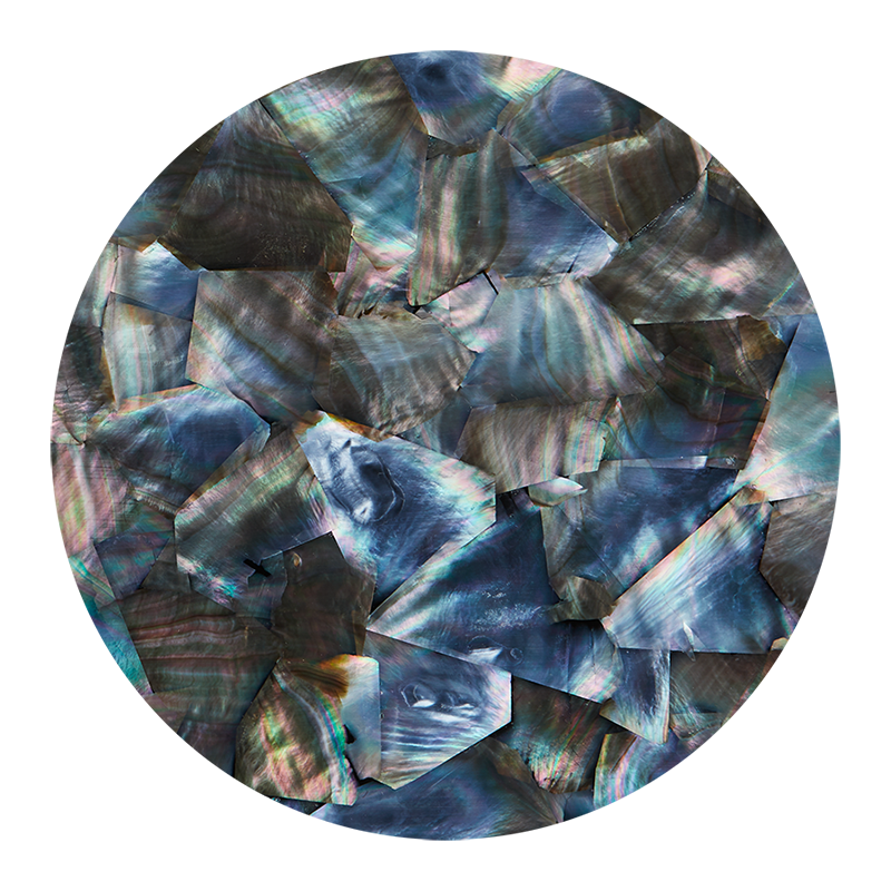 VCBM230 - RETAIL READY - SHELL VENEER COATED - BMOP NATURAL MOSAIC - OCEAN SHELL STUDIOS