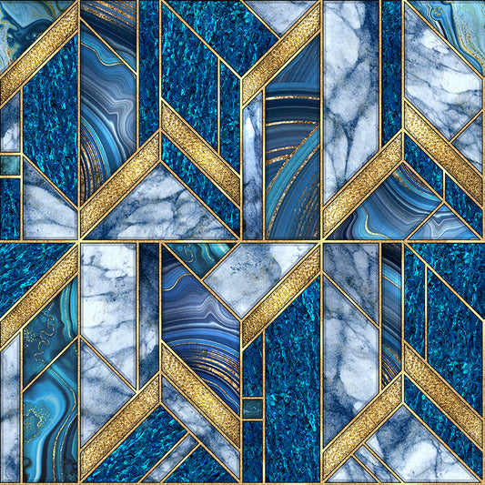 VCPBS200_2 - RETAIL READY - SHELL VENEER COATED - PAUA BLUE SAPPHIRE - OCEAN SHELL STUDIOS