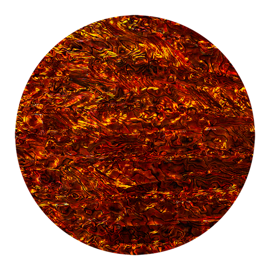 VCPCR200 - RETAIL READY - SHELL VENEER COATED - PAUA COPPER RED - OCEAN SHELL STUDIOS