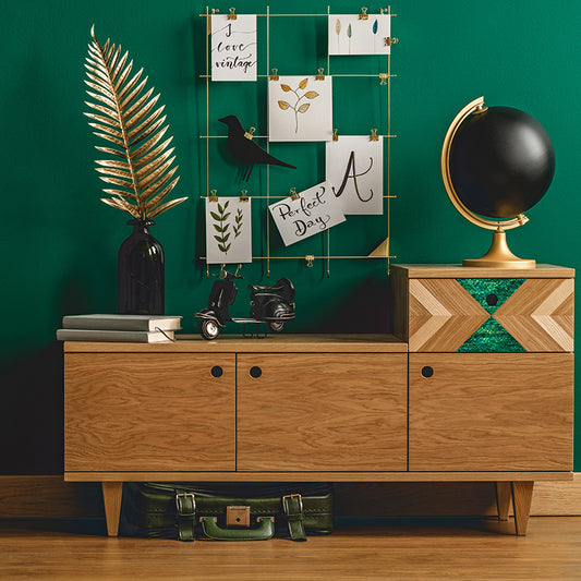 VCPEG230_2 - RETAIL READY - SHELL VENEER COATED - PAUA EMERALD GREEN - OCEAN SHELL STUDIOS