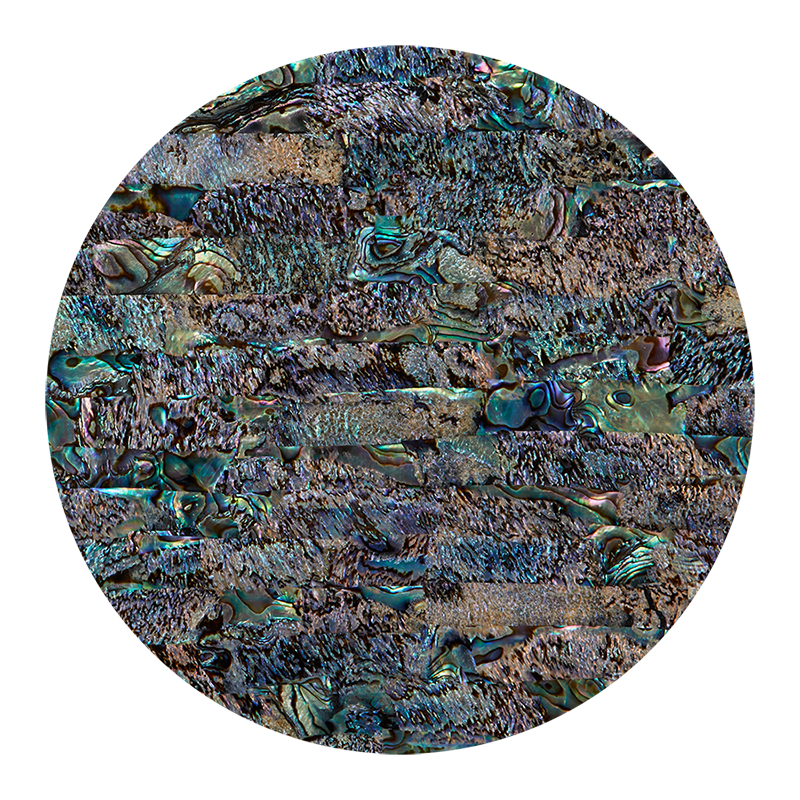 VCPOP200 - SHELL VENEER COATED - PAUA NATURAL OPAL - OCEAN SHELL STUDIOS