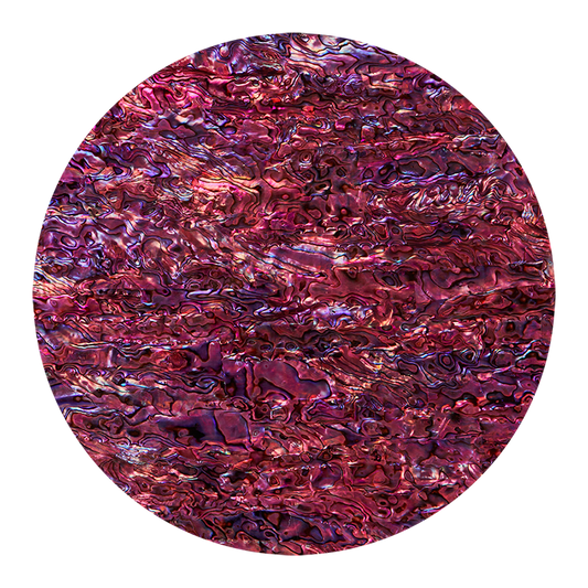 VCPPA200 - RETAIL READY - SHELL VENEER COATED - PAUA PURPLE AGATE - OCEAN SHELL STUDIOS