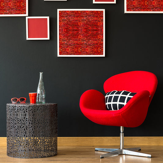 VCPRR200_2 - RETAIL READY - SHELL VENEER COATED - PAUA RUBY RED - OCEAN SHELL STUDIOS