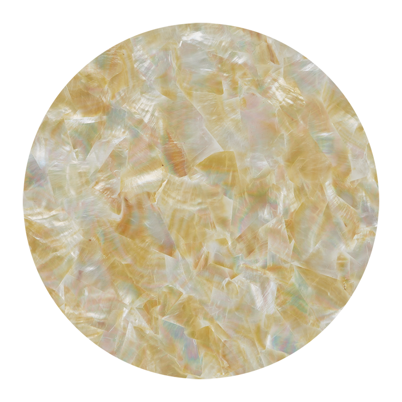 VCWGD200 - SHELL VENEER COATED - WMOP NATURAL GOLD - OCEAN SHELL STUDIOS