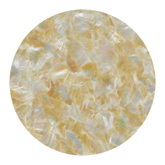 VCWGD200 - SHELL VENEER COATED - WMOP NATURAL GOLD - OCEAN SHELL STUDIOS