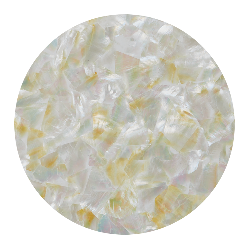 VCWGF200 - SHELL VENEER COATED - WMOP NATURAL GOLD FLECK - OCEAN SHELL STUDIOS