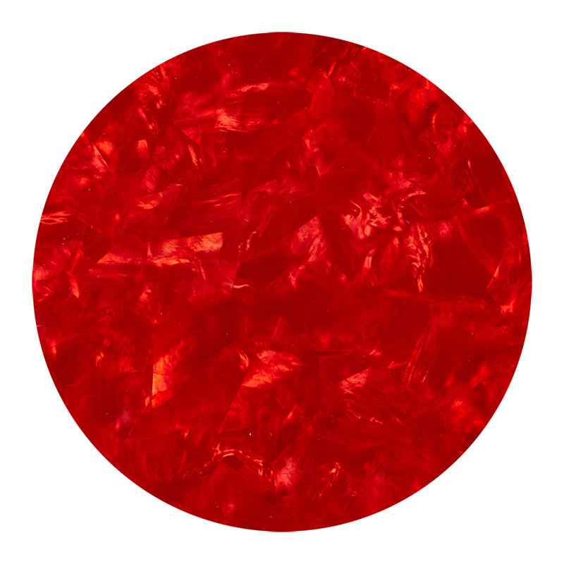 VCWGR200 - SHELL VENEER COATED - WMOP GARNET RED - OCEAN SHELL STUDIOS
