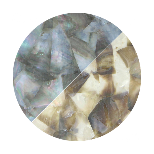 VUBM205_2 - SHELL VENEER UNCOATED - BMOP MOSAIC MIX - OCEAN SHELL STUDIOS