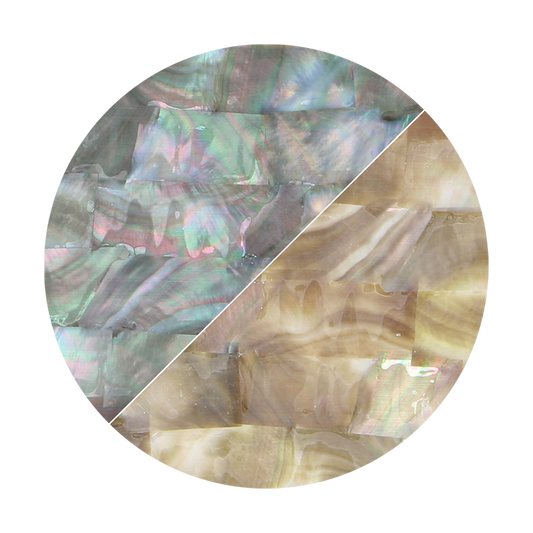 VUBSD240_2 - SHELL VENEER UNCOATED - BMOP STRIP DARK - OCEAN SHELL STUDIOS