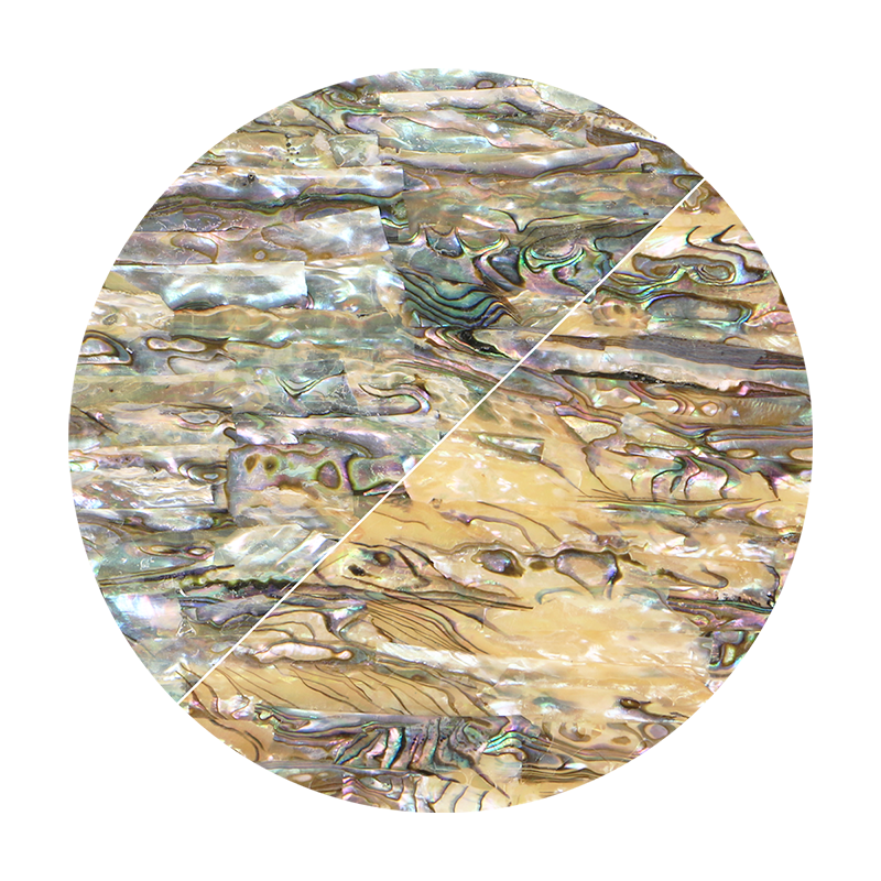VUMG240_2 - SHELL VENEER UNCOATED - MEXICAN ABALONE GREEN - OCEAN SHELL STUDIOS