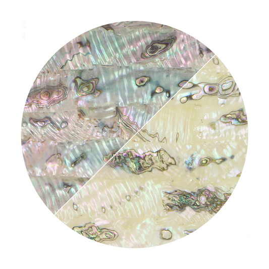 VUMRX240_2 - SHELL VENEER UNCOATED - MEXICAN ABALONE GREEN RIPPLE XTRA-LIGHT - OCEAN SHELL STUDIOS