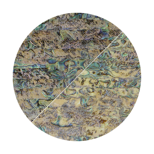 VUPOP205_2 - SHELL VENEER UNCOATED - PAUA OPAL MIX - OCEAN SHELL STUDIOS