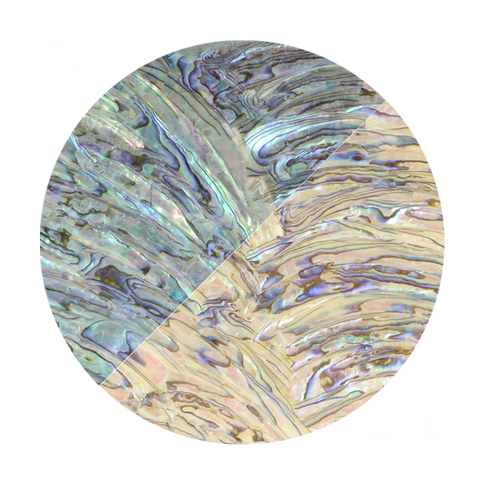 VUPR240_2 - SHELL VENEER UNCOATED - PAUA - RIMS - OCEAN SHELL STUDIOS