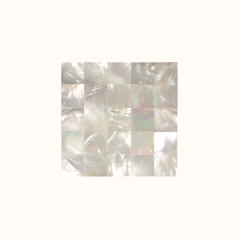 WM2060-20 - SOLID SHELL TILE - WMOP - SQUARE - OCEAN SHELL STUDIOS