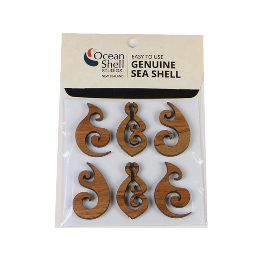 ZTR1_1 - Set 1 THEME SET - RIMU VENEER - ICONIC DESIGNS - OCEAN SHELL STUDIOS