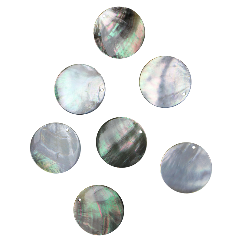 BBCDCCT40 - BMOP - CIRCLE DRILLED - NATURAL CURVE, CLEAN BACK, TUMBLED POLISHED - OCEAN SHELL STUDIOS