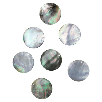 BBCDCCT40 - BMOP - CIRCLE DRILLED - NATURAL CURVE, CLEAN BACK, TUMBLED POLISHED - OCEAN SHELL STUDIOS