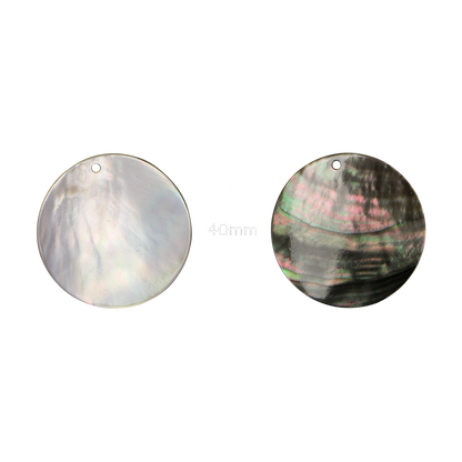 BBCDCCT40_2 - BMOP - CIRCLE DRILLED - NATURAL CURVE, CLEAN BACK, TUMBLED POLISHED - OCEAN SHELL STUDIOS