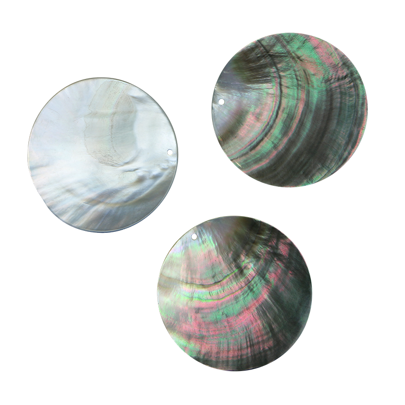 BBCDCCT60 - BMOP - CIRCLE DRILLED - NATURAL CURVE, CLEAN BACK, TUMBLED POLISHED - OCEAN SHELL STUDIOS