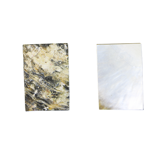 BBRCON30_2 - BMOP - RECTANGLE - NATURAL CURVE, ORIGINAL BACK, NOT POLISHED - OCEAN SHELL STUDIOS