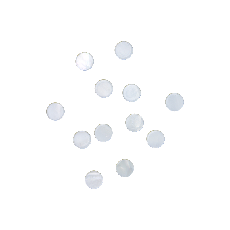 BFCFCT11 - F/W MOP - CIRCLE - FLAT, CLEAN BACK, TUMBLED POLISHED - OCEAN SHELL STUDIOS