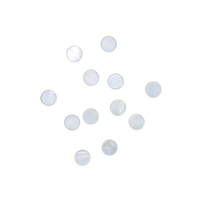 BFCFCT11 - F/W MOP - CIRCLE - FLAT, CLEAN BACK, TUMBLED POLISHED - OCEAN SHELL STUDIOS